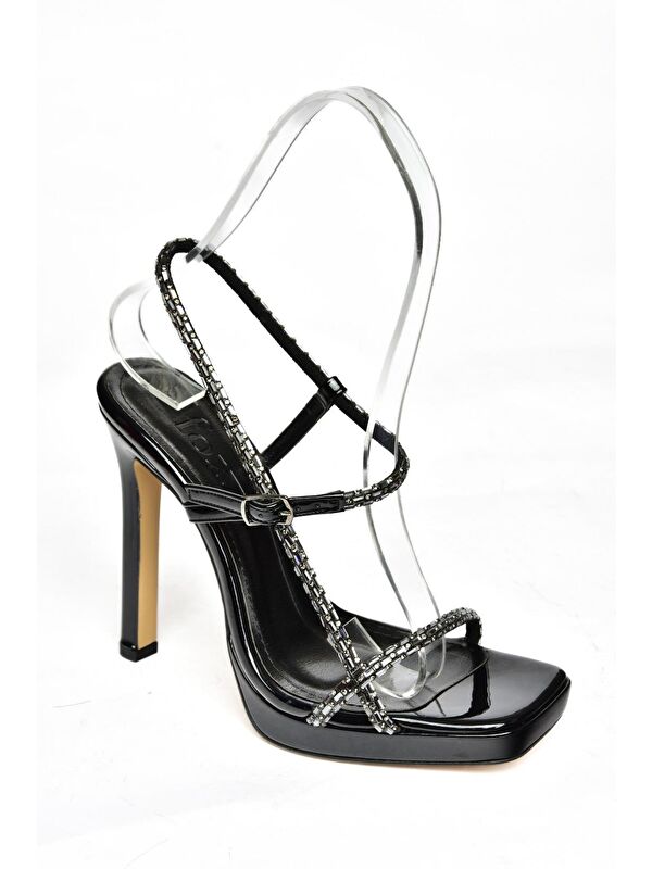 S5696162 Siyah Kadın Topuklu Ayakkabı - Görsel 3