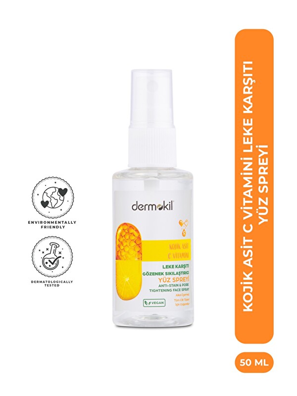 Dermokil Kojik Asit C Vitamini Leke Karşıtı Yüz Spreyi 50 ml