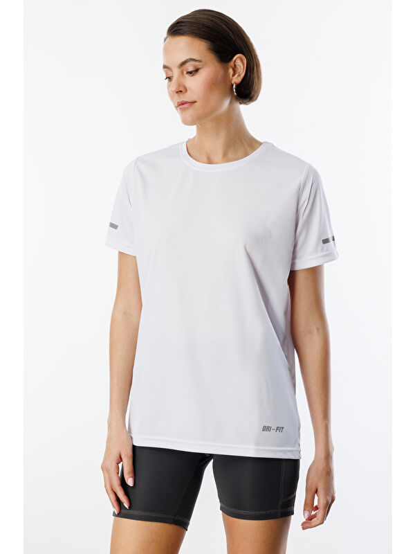 Genius Store Kadın Nem Emici Hızlı Kuruma Atletik Teknik Performans Spor T-shirt DRIFIT-KISAKOL