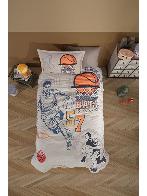 Clasy %100 Pamuk Nevresim Takımı Tek Kişilik Basketball