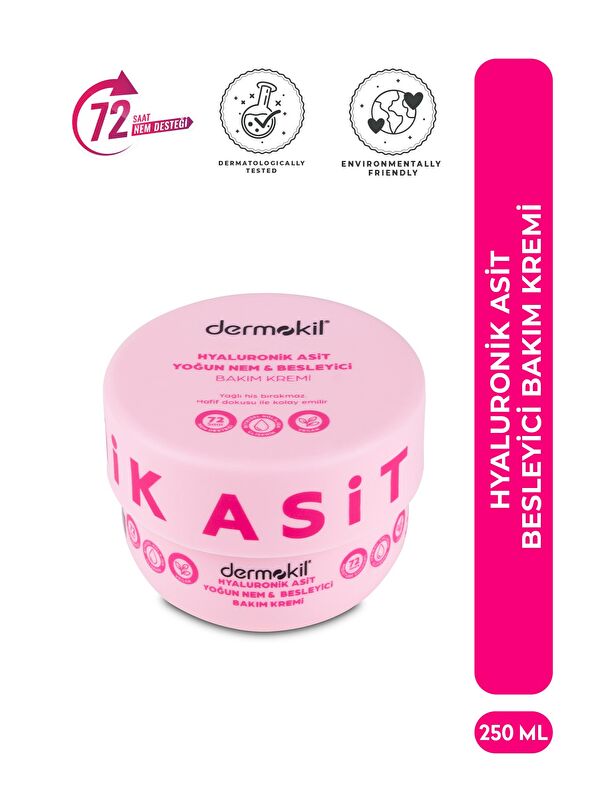 Dermokil Hyaluronik Asit Yoğun Nem ve Besleyici Bakım Kremi 250 ml