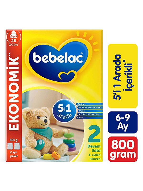 Bebelac 2 Devam Sütü 6-9 Ay 800 Gr