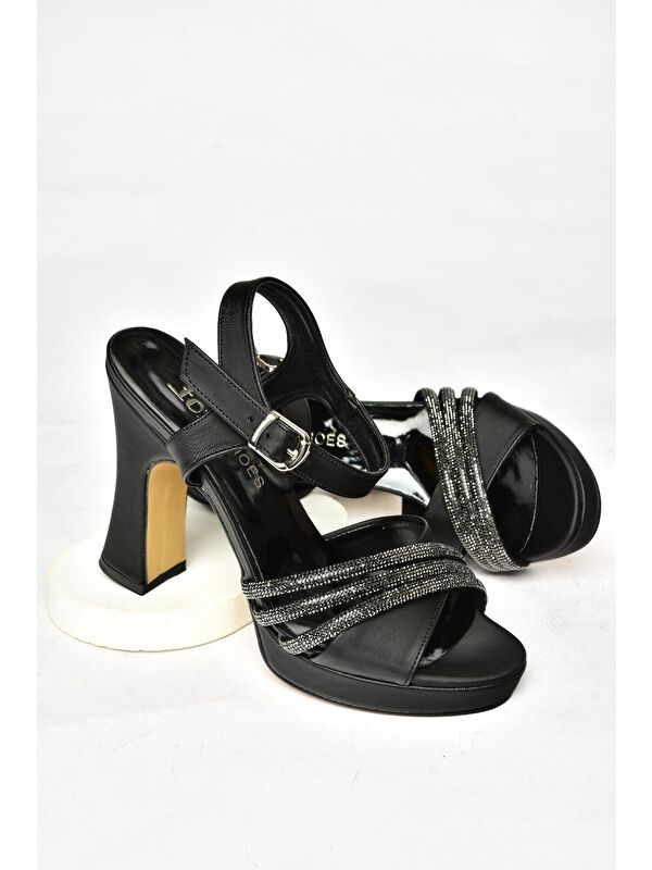 S2465755 Siyah Kadın Topuklu Ayakkabı - Görsel 2