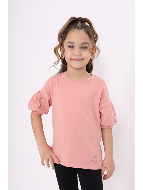 Toontoykids Kız Çocuk Nakışlı Tişört