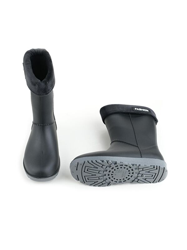 Gezer Siyah Gezer Kışlık Kız Çocuk Yağmur Çizme