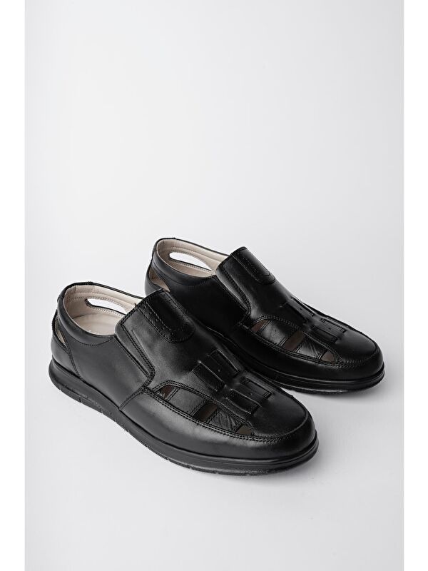 Oliver Erkek Günlük Klasik Hakiki Deri Rahat Ortopedik Sandalet - Görsel 5