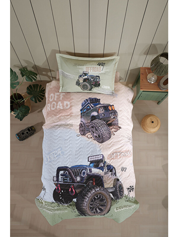 Clasy %100 Pamuk Tek Kişilik Dört Mevsim Set Off-Road