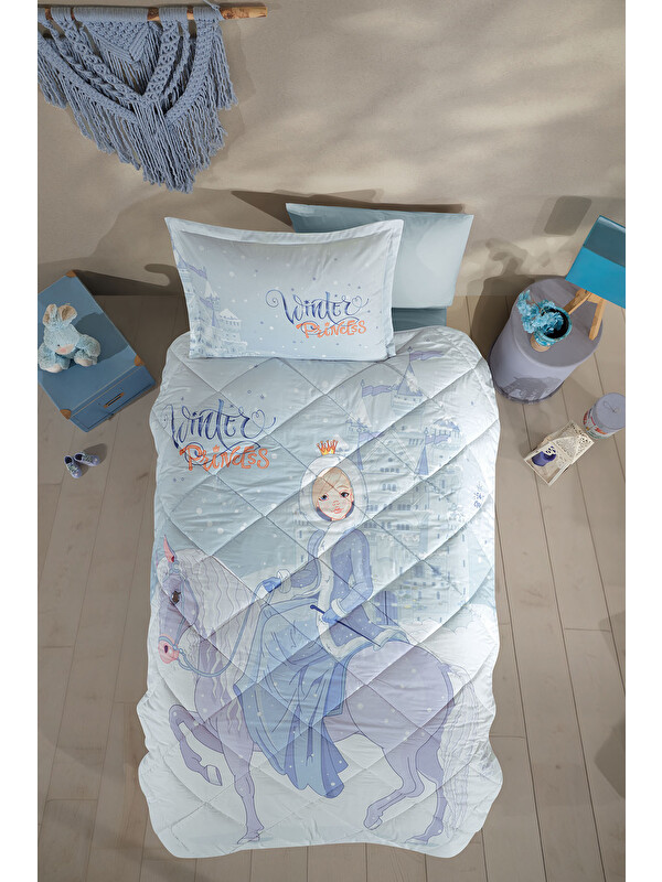 Clasy Ranforce %100 Pamuk Tek Kişilik Uyku Seti Winter Princess