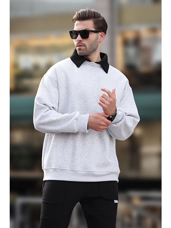 Madmext Karmelanj Polo Yaka Erkek Sweatshirt 7086