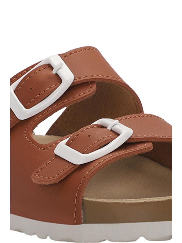 KREKA Unisex Çocuk Terlik Taba - Görsel 5