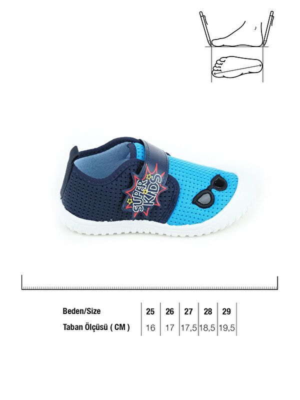 Yazlık Keten Erkek Çocuk Ayarlanabilir Ayakkabı - Görsel 4