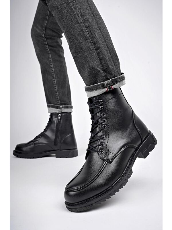 MAXWELL Fermuarlı Bağcıklı Rahat Hafif Taban Erkek Bot - Görsel 6