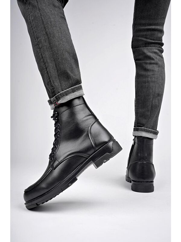 MAXWELL Fermuarlı Bağcıklı Rahat Hafif Taban Erkek Bot - Görsel 7