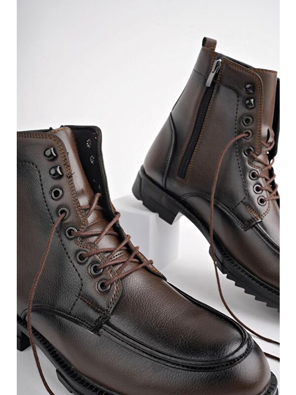 MAXWELL Fermuarlı Bağcıklı Rahat Hafif Taban Erkek Bot - Görsel 3