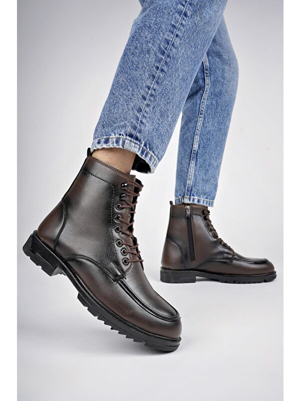 MAXWELL Fermuarlı Bağcıklı Rahat Hafif Taban Erkek Bot - Görsel 6