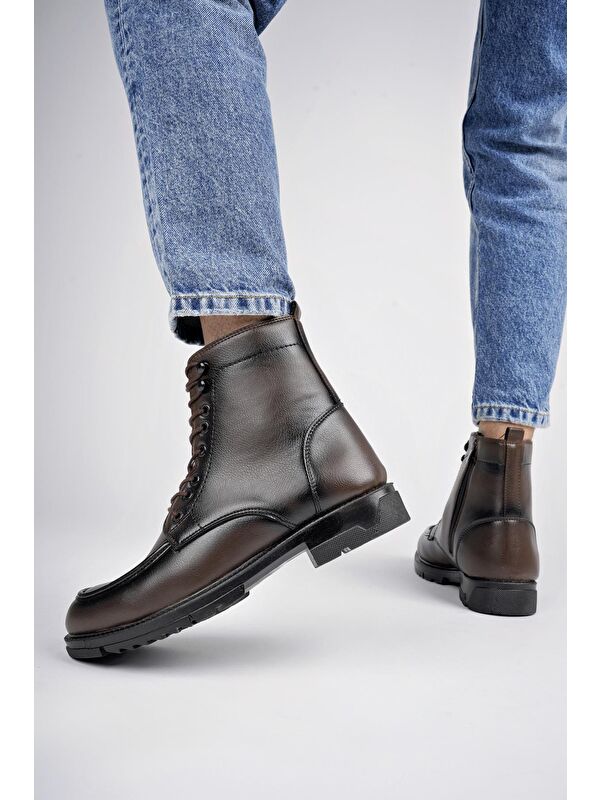 MAXWELL Fermuarlı Bağcıklı Rahat Hafif Taban Erkek Bot - Görsel 7