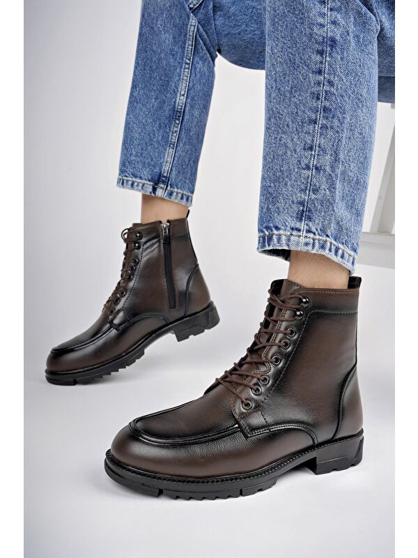 MAXWELL Fermuarlı Bağcıklı Rahat Hafif Taban Erkek Bot - Görsel 8