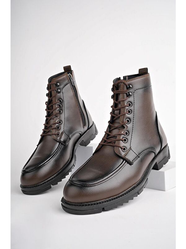 MAXWELL Fermuarlı Bağcıklı Rahat Hafif Taban Erkek Bot - Görsel 10