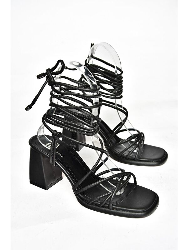 S2824705 Siyah Kadın Topuklu Ayakkabı - Görsel 2