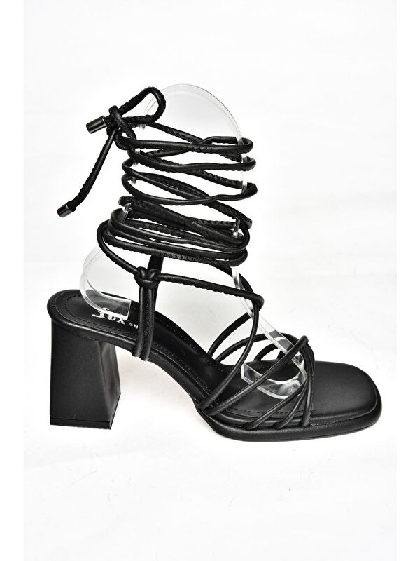 S2824705 Siyah Kadın Topuklu Ayakkabı - Görsel 3