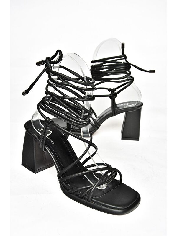 S2824705 Siyah Kadın Topuklu Ayakkabı - Görsel 4