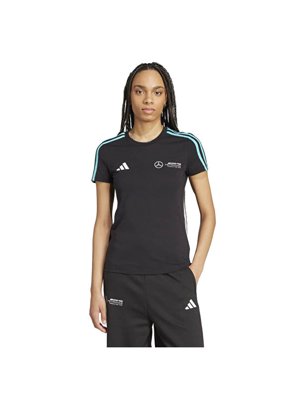 Adidas Mercedes DNA Kadın Siyah Tişört