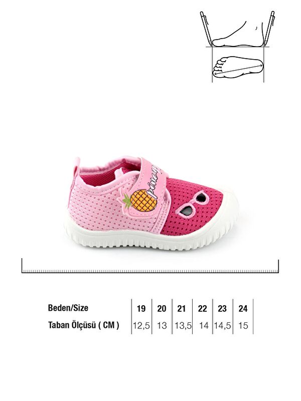 Yazlık Keten Bebe Kız Ayakkabı - Görsel 3