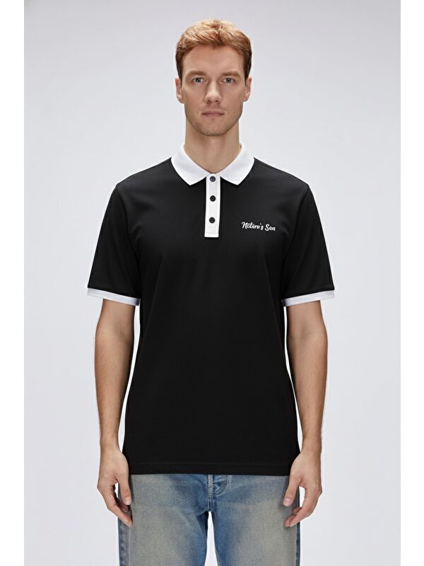 Bad Bear Awake Siyah Polo Yaka Erkek Tişört