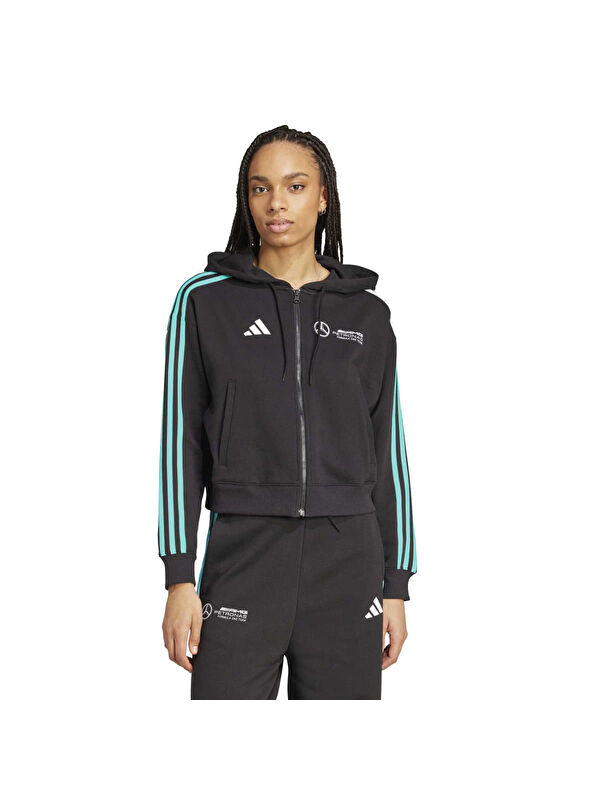 Adidas Mercedes DNA Kadın Siyah Ceket