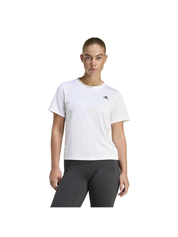 Adidas Workout Essentials Kadın Beyaz Yuvarlak Yaka Tişört