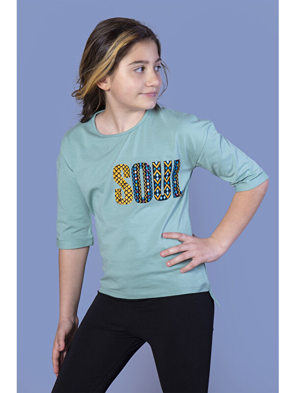 Toontoykids Kız Çocuk Soul Baskılı Tişört