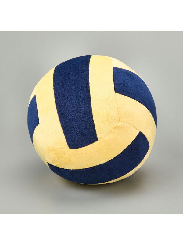 Evidea Soft Voleybol Topu Figürlü Yastık - Lacivert / Sarı - 20 cm