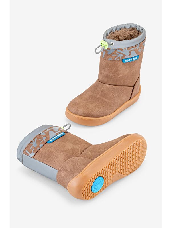 Hopfrög Lacivert Hopfrög Rain Süper Boots Suya Ve Soğuğa Dayanıklı Barefoot Çocuk Botu