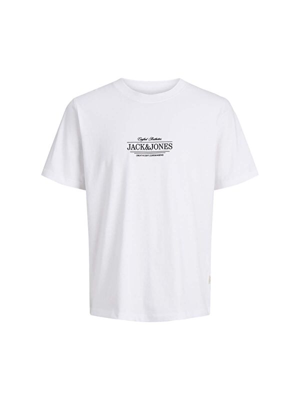 Jack & Jones Cassis Minimal Erkek Beyaz Tişört