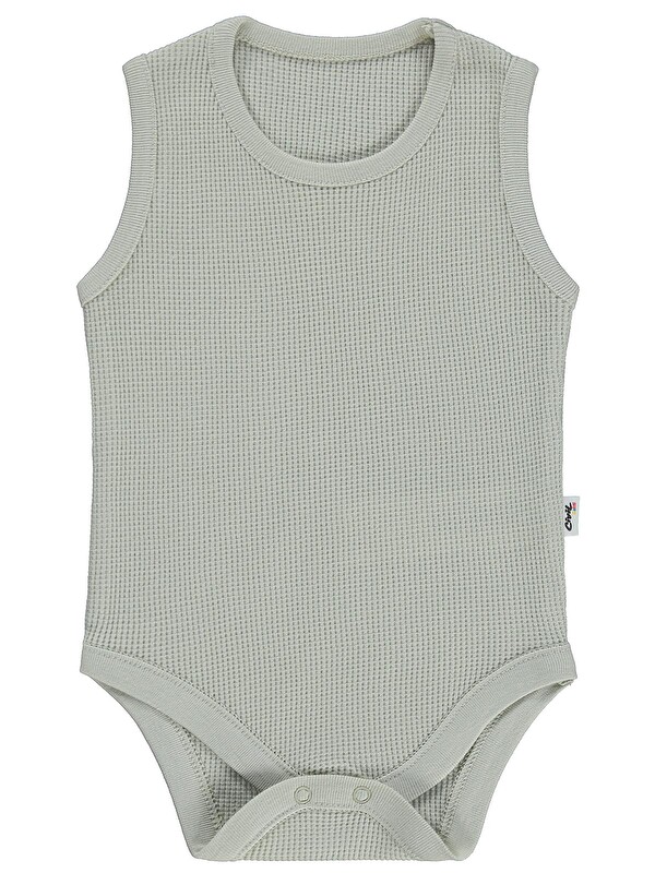 Civil Baby Basic 3-18 Ay Çıtçıtlı Badi - Kahverengi