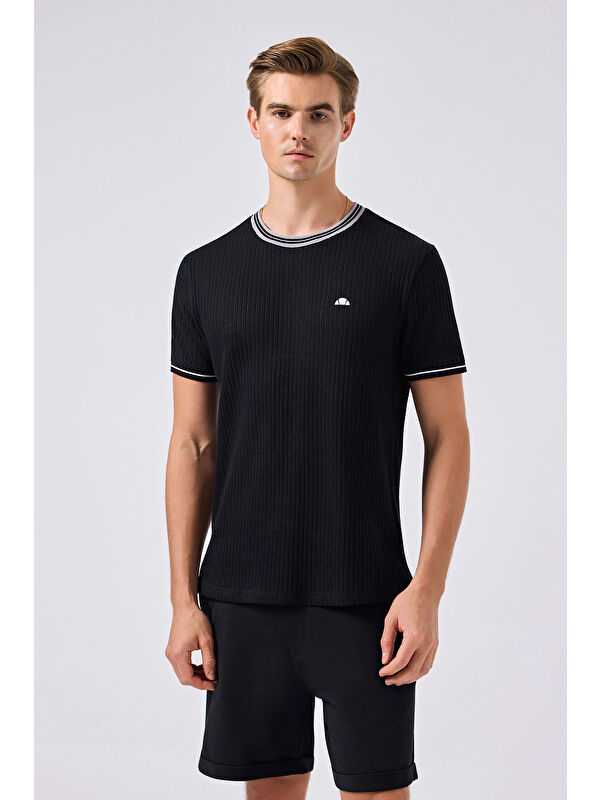 Ellesse % 100 Pamuk Regular Fit Bisiklet Yaka Triko T Shirt 6SM5046-BK