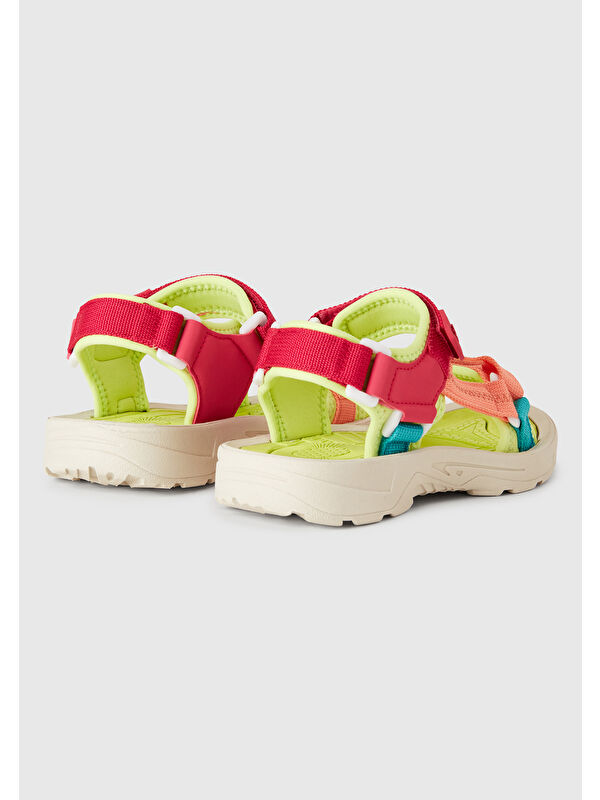 Erkek Çocuk Sarı Çift Bantlı Cırt Cırtlı Sandalet - Görsel 3