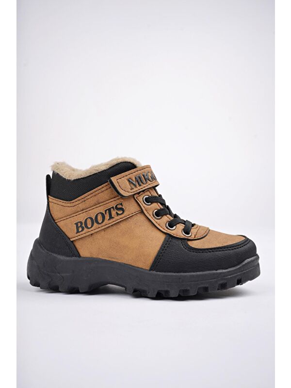 TRUDY Soğuğa Dayanıklı Kürklü Cırtlı ve Bağcıklı Çocuk Bot - Görsel 5