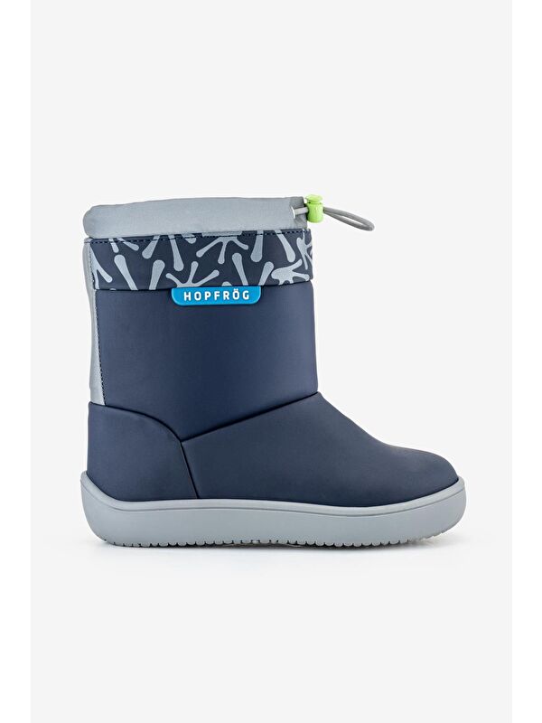 Hopfrög Lacivert Hopfrög Rain Süper Boots Suya Ve Soğuğa Dayanıklı Barefoot Çocuk Botu