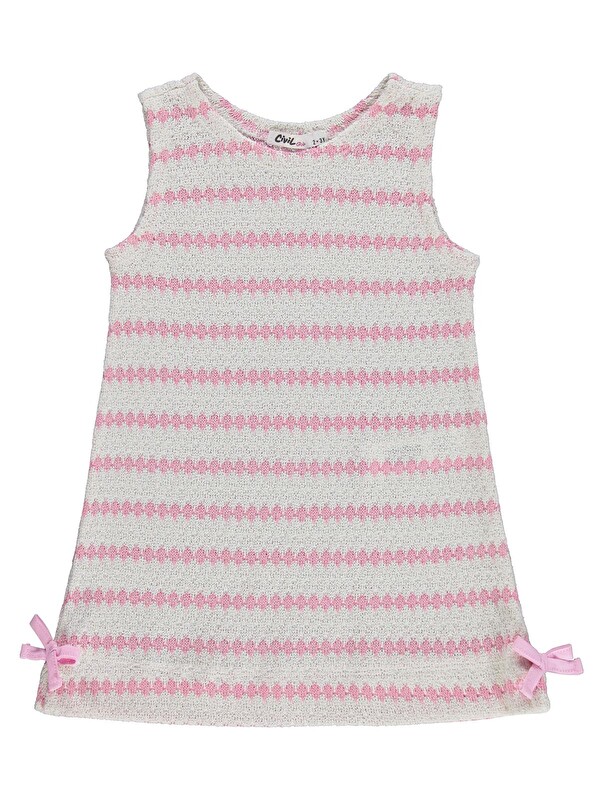 Civil Girls Fiyonklu 2-5 Yaş Elbise - Pembe