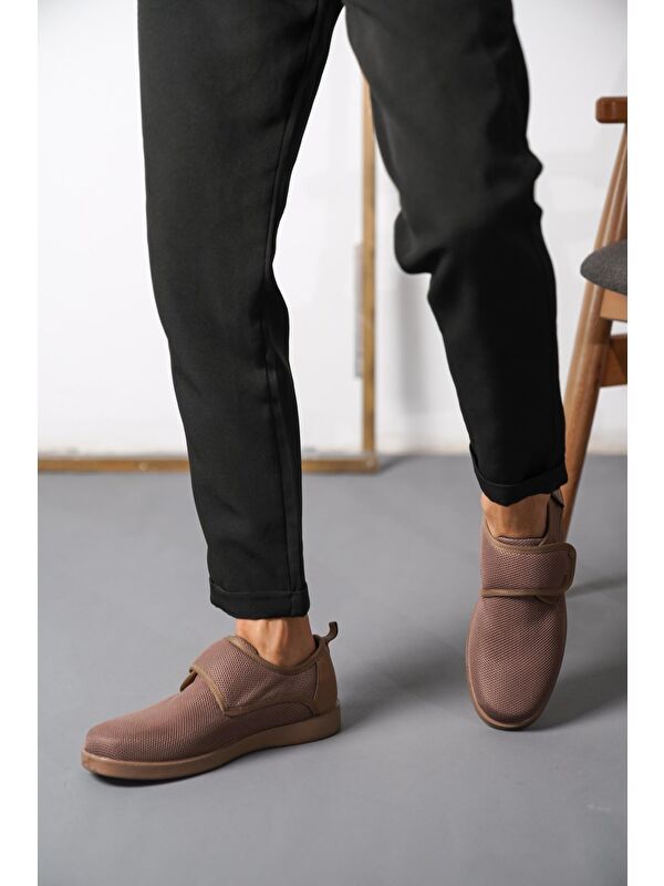 D3250 Günlük Ortopedik Cırtlı Erkek Klasik Ayakkabı - Görsel 3