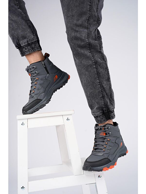 Alaska Unisex Trekking Outdoor Bağcıklı Yandan Fermuarlı Kışlık Bot - Görsel 3