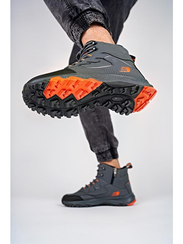 Alaska Unisex Trekking Outdoor Bağcıklı Yandan Fermuarlı Kışlık Bot - Görsel 6