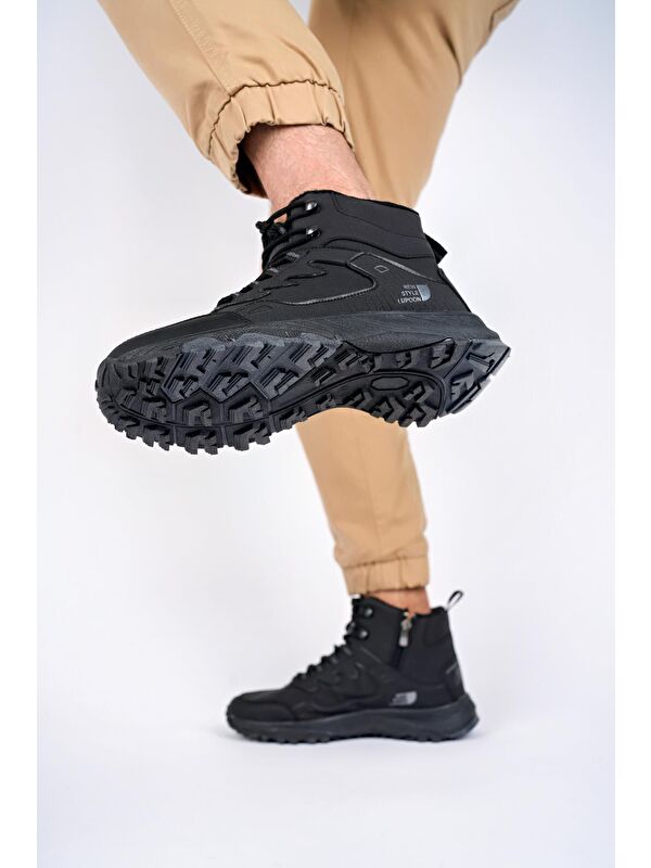 Alaska Unisex Trekking Outdoor Bağcıklı Yandan Fermuarlı Kışlık Bot - Görsel 6