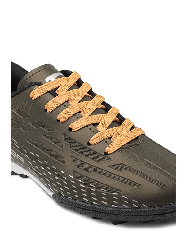 SCORE I HS Futbol Erkek Halı Saha Ayakkabı Haki / Altın - Görsel 5