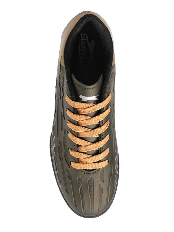 SCORE I HS Futbol Erkek Halı Saha Ayakkabı Haki / Altın - Görsel 6