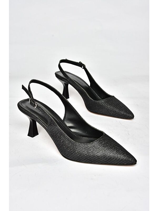 S5180817 Siyah Kadın Topuklu Ayakkabı - Görsel 3