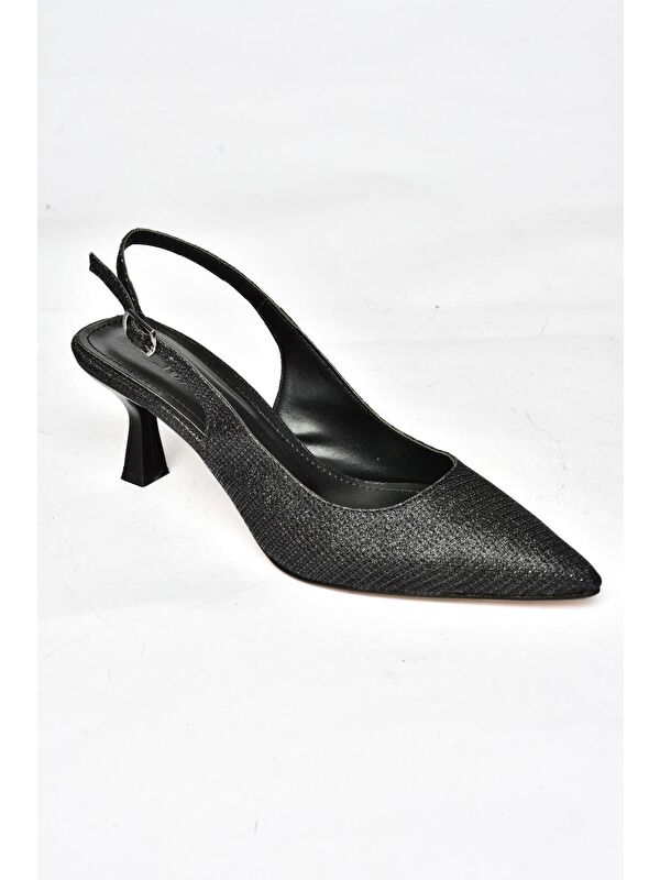 S5180817 Siyah Kadın Topuklu Ayakkabı - Görsel 5