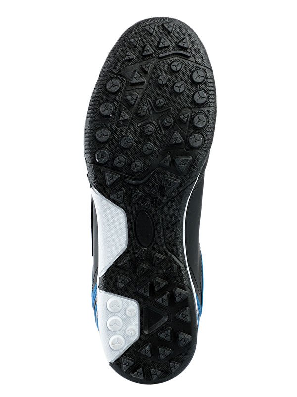 HUGO HS Futbol Erkek Halı Saha Ayakkabı Siyah / Mavi - Görsel 8