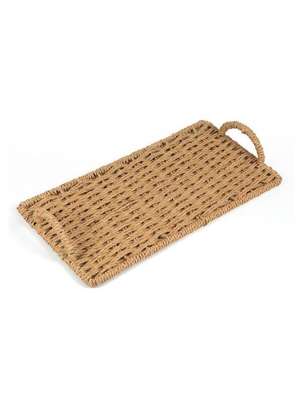 Evidea Deco Monarca Dekoratif Tepsi - Bej - 30 cm